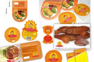 Дизайн упаковки и сопровождающей продукции для торговой марки Вкусные продукты
